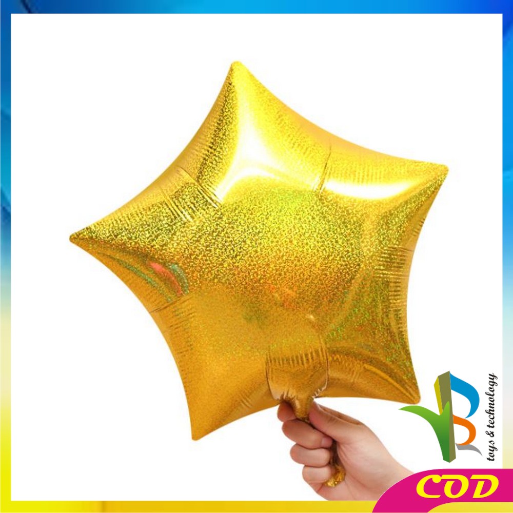 RB-C390 Balon Foil Bintang Perlengkapan Dekorasi Ulang Tahun / Balon Foil Bintang Star Ballon Foil Pesta Murah