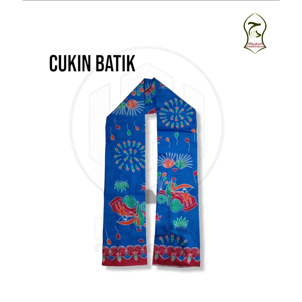 Cukin Betawi / Syal Betawi / Selendang Betawi / Cukin Ondel-Ondel / Cukin Batik RANDOM