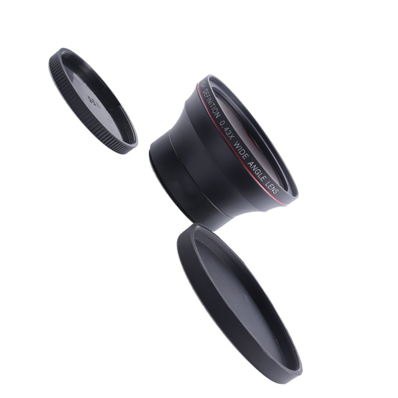 Vivi Lensa Makro Wide angle 49 / 52 / 55 / 58mm 0.43X Untuk D7000 D5500 D5200