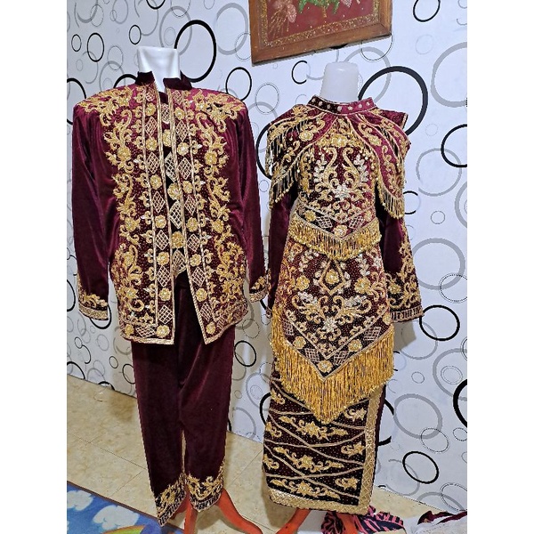 baju pengantin minang full pa payet jepang