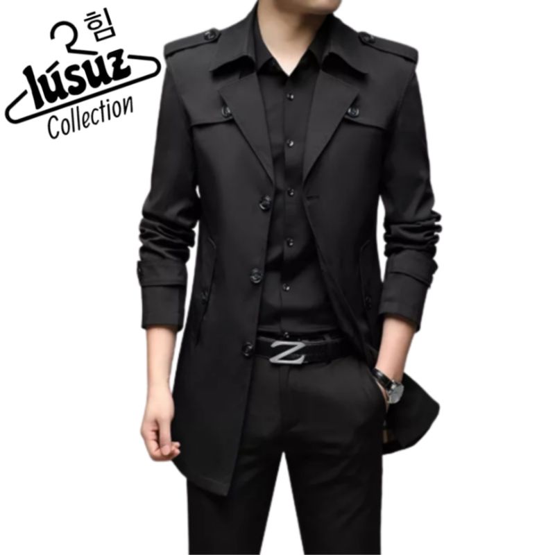 Jual Jaket Pria Jubah Blazer Fashion Pria Jas Jubah Panjang Pria