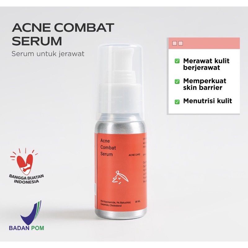 Skin Game Acne Combat Serum 30 ml (New Full Size ORI)
