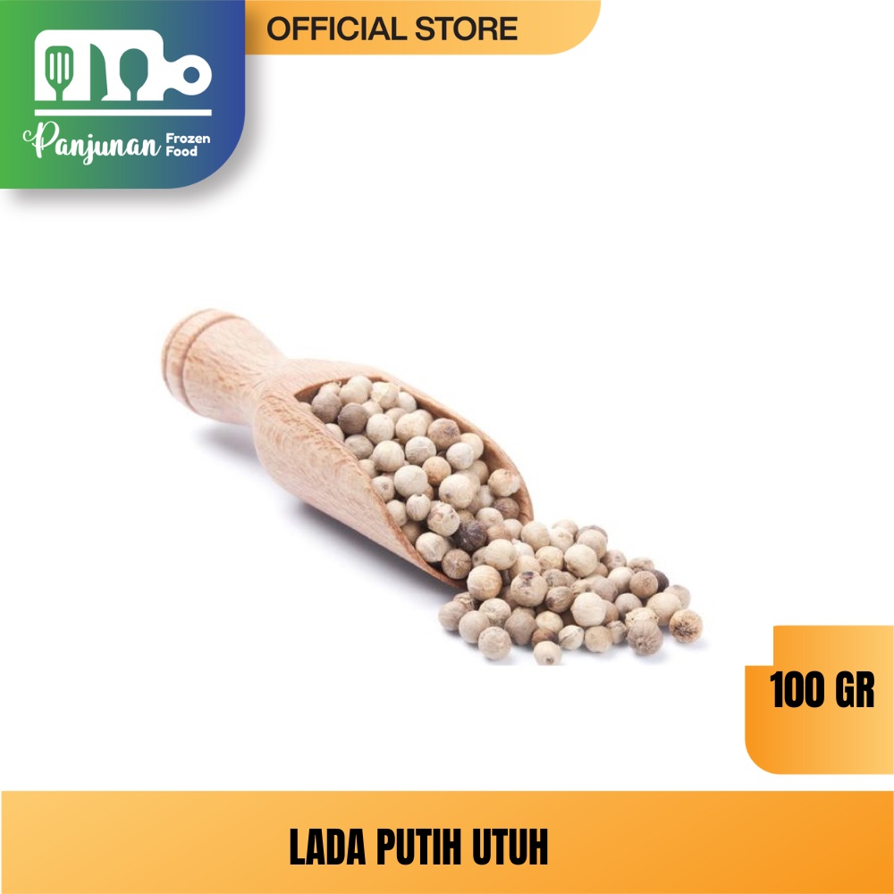 

Biji Lada Putih Utuh / Whole White Pepper 100 GR 100% PREMIUM