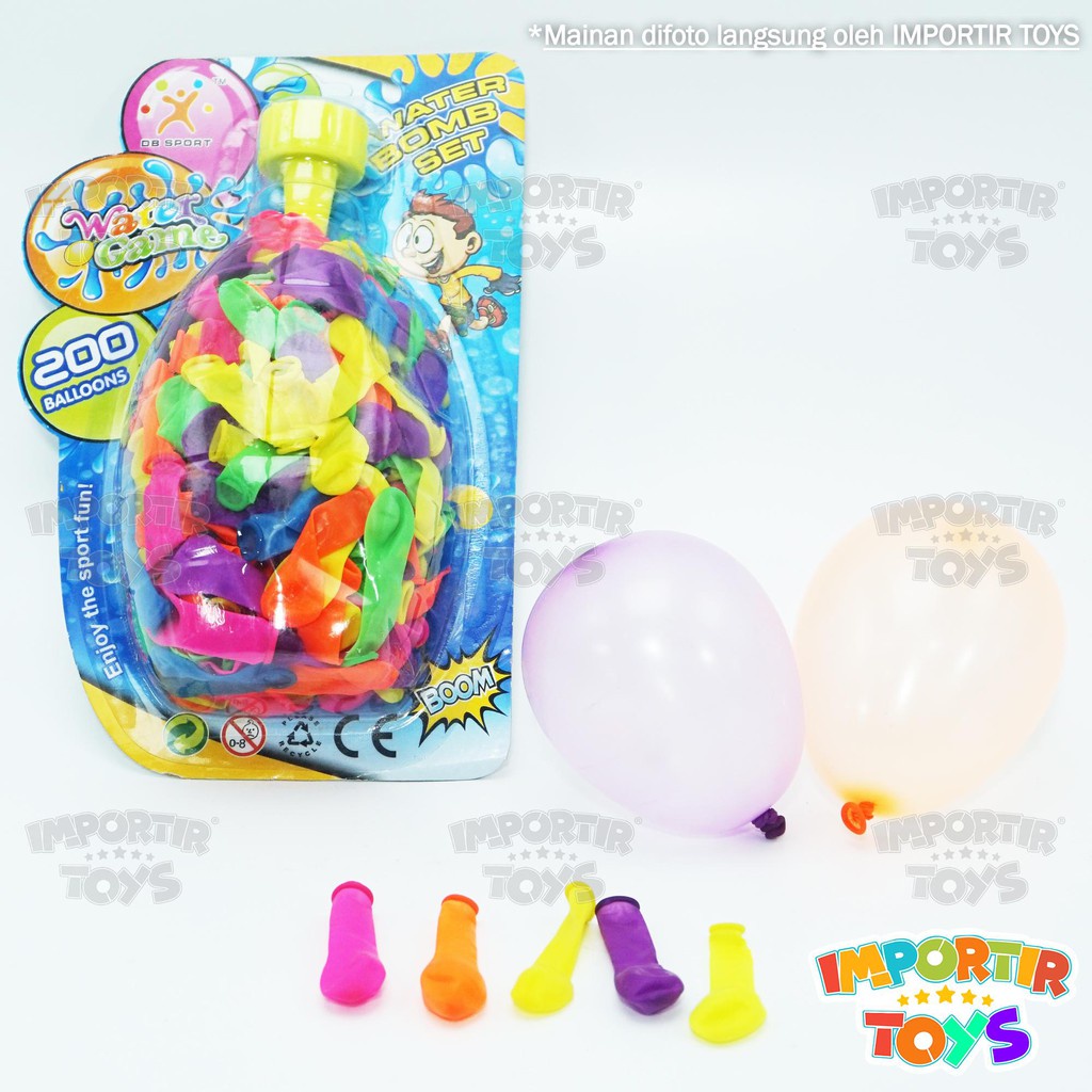 185 Pcs Balon Air Water Balloon Magic Perang Air IMPORT Balon Lempar, Jumlah Balon