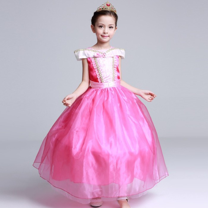 Kostum Kostum Princess Anak / Dress Princess Belle/Aurora/ - Aurora