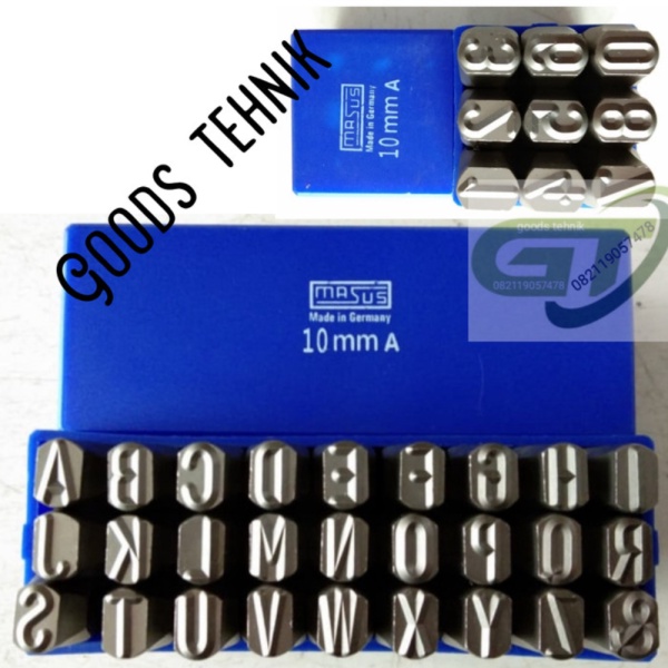 

Dijual last stok masus huruf dan angka ketok 10 mm masus Germany A-Z 0-9 26 Limited