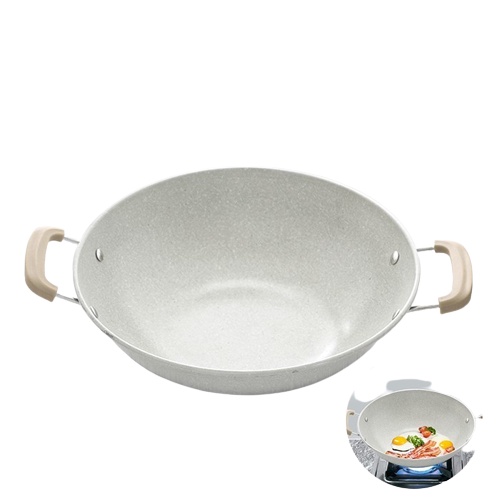 GM Bear Wajan Penggorengan Teflon 32cm 1238- Wok Pan