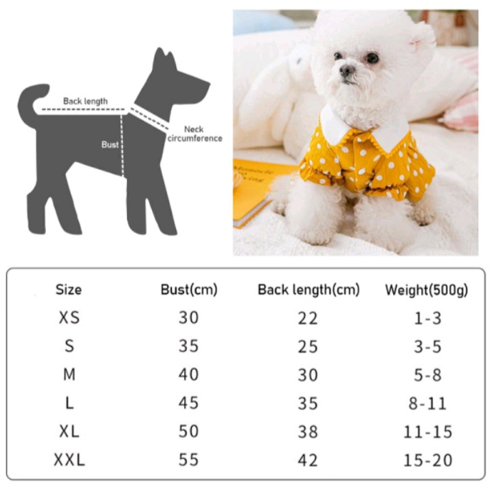 Baju Kucing / Anjing / Hewan Peliharaan - Pakaian Anjing Motif Tas Bunga Matahari Kwalitas Import