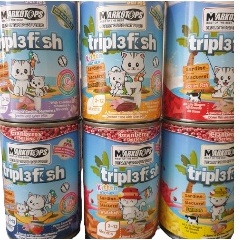 MARKOTOPS triple fish kemasqn 400g wet food cat triple