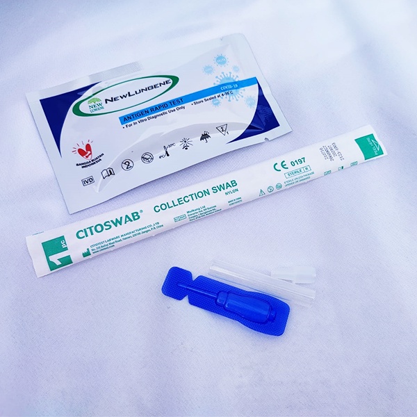 NEWLUNGENE SWAB ANTIGEN ISI 25 PCS/SET AKD KEMENKES ORIGINAL DETECT OMICRON ANTIGEN NEW LUNGENE BIRU TERMURAH