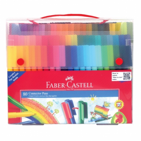 

Faber-Castell Connector Pen set 80 Spidol Warna 80 Warna