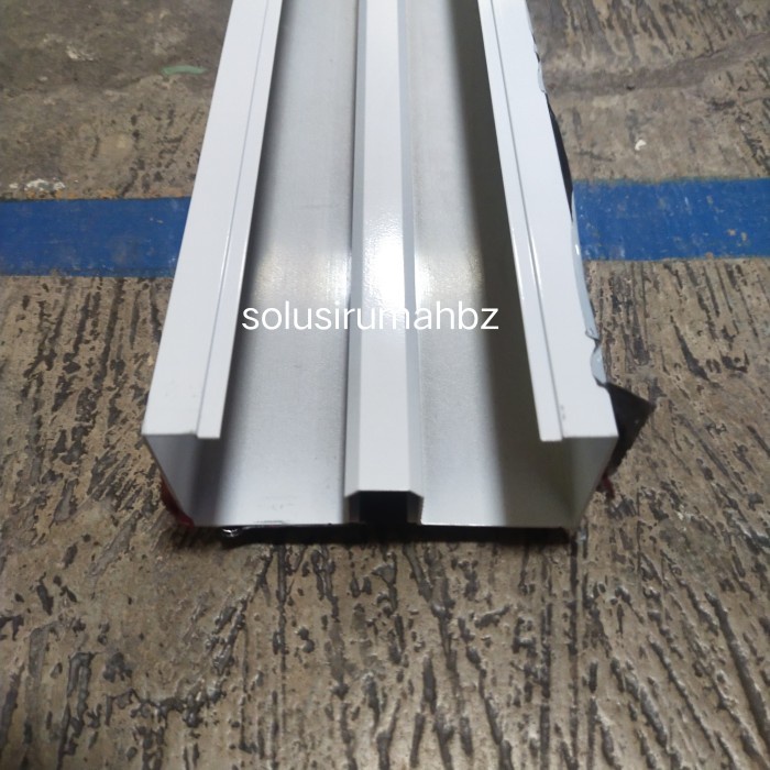 PER10CM KANAL M 4&quot; PUTIH KUSEN ALUMINIUM OPENBACK kaca mati 4 inch