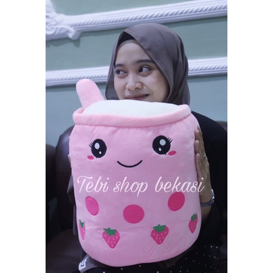 Boneka Bantal Karakter Boba Jumbo 45 cm Soft Plush Lucu Empuk | Boneka Boba Besar Hadiah Kado Souven