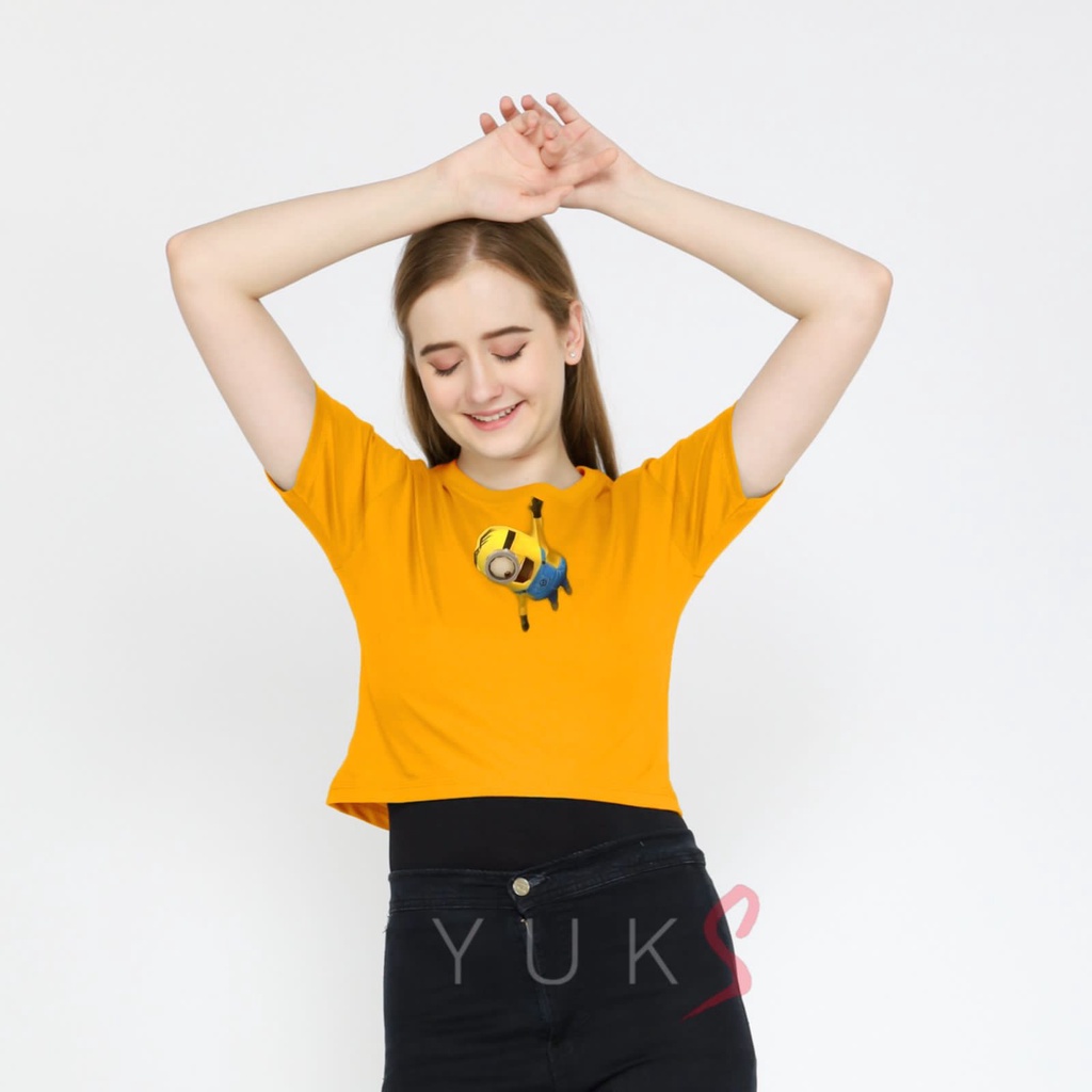 CROP TOP BASIC ORIGINAL MINI YUKS  COTTON COMBED 24s