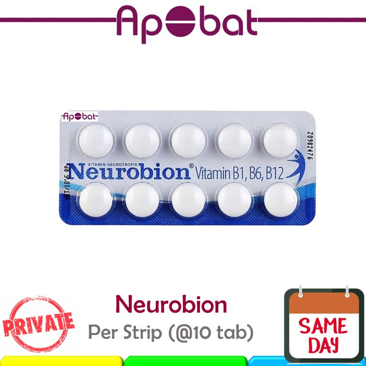 - ApObat - Neurobion Putih STRIP Tablet Biru Pink 5000 Vitamin B Complex Complex Komplex Komplek Bco
