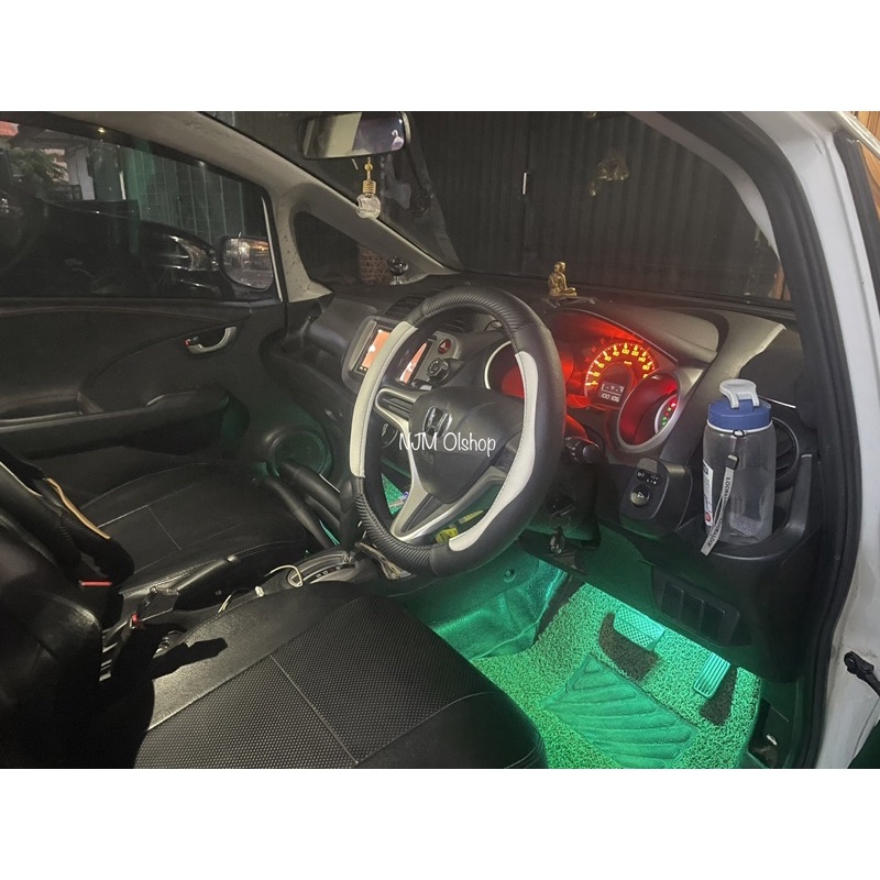 Sarung stir mobil - cover stir mobil asli MBTech mix Karbon - Universal - Dominan Hitam