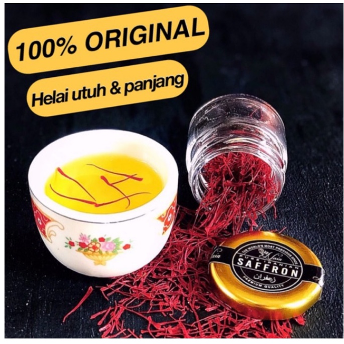 

PROMO Saffron Premium Super Negin Grade A 100% ORIGINAL Kualitas Terbaik Harga Perhelai