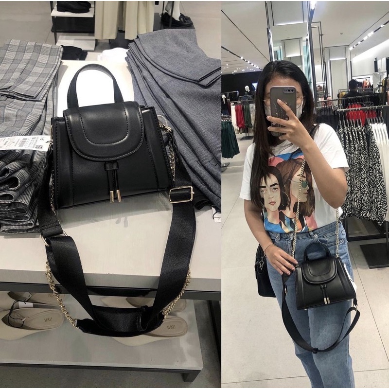 ZARA TRAPEZ MINI 2TALI import tas batam selempang