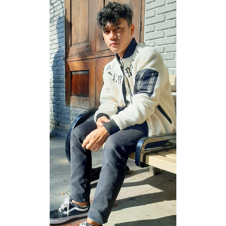Dhozen Jaket Sherpa Bulu Jipper A349