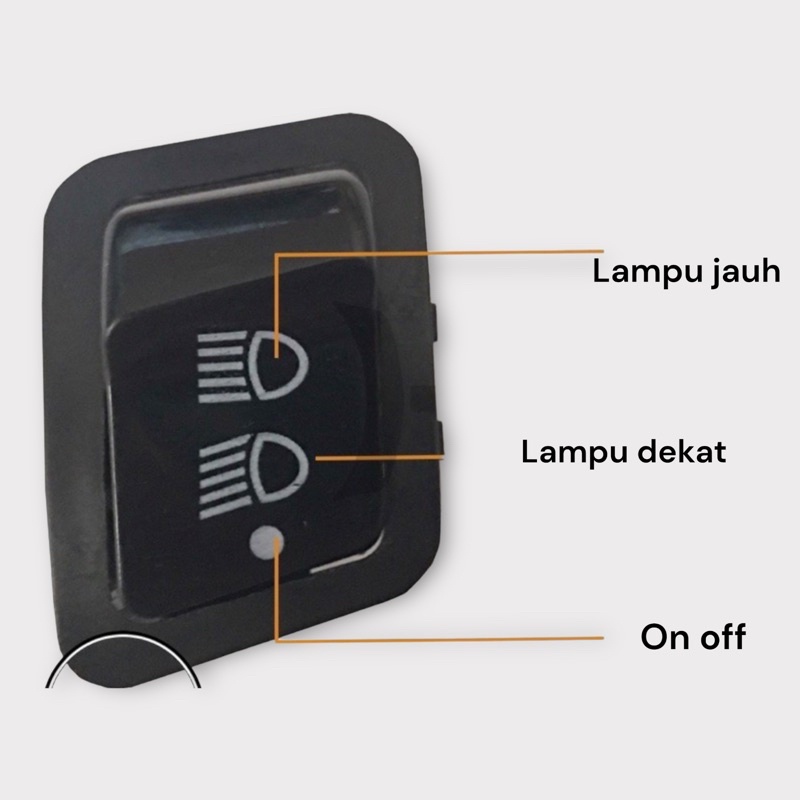 saklar lampu 3 fungsi  TEC dim dimmer revo vario scoopy supra blade beat