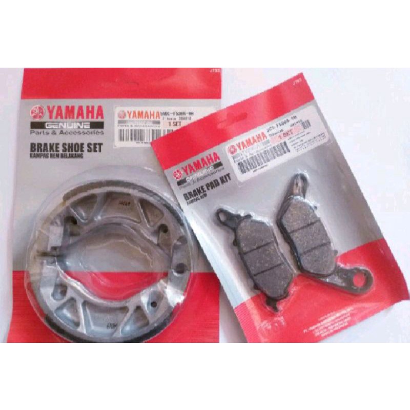 Paket kampas rem depan belakang mio sporty,smile mio
