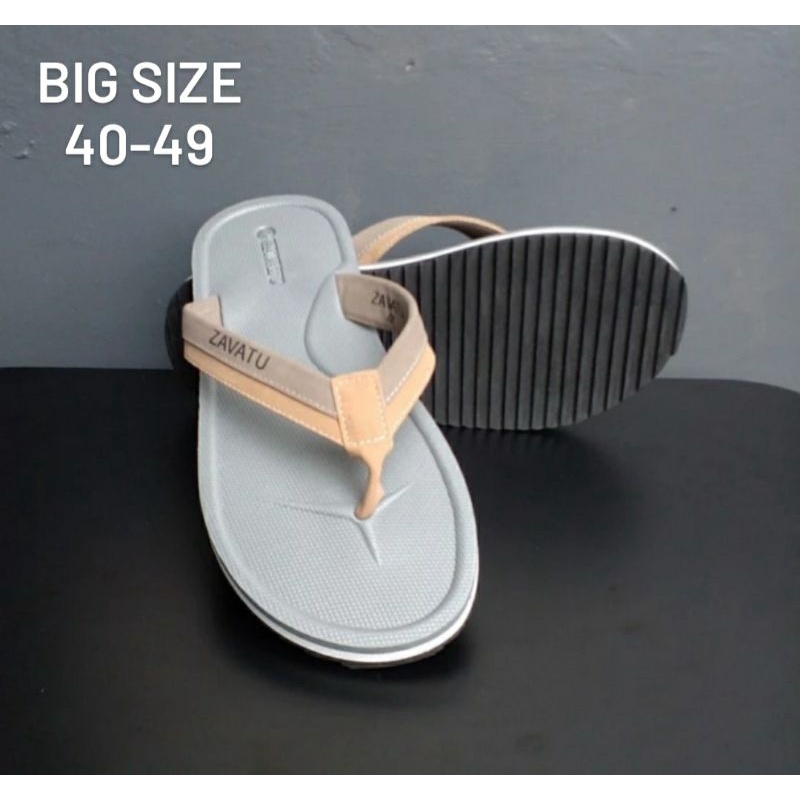 Sendal Jepit Gunung Pria Z06.Krem Jepit Cowok OVERSIZE 40 41 42 43 44 45 46 47 4849 Sandal Outdoor Empuk Original, Krem 44