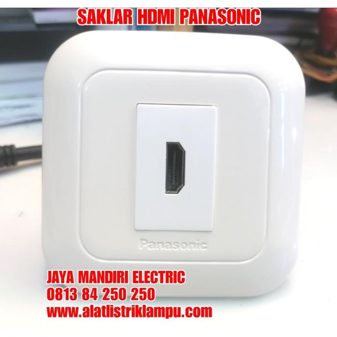 TERBARU SAKLAR OUTLET HDMI PANASONIC WIDE SERIES PUTIH / PORT HDMI PANASONIC /SAKLAR LAMPU/SAKLAR ON