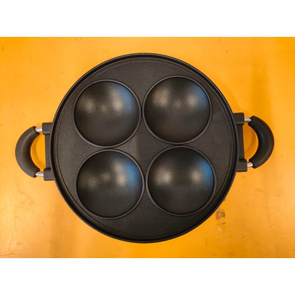 Teflon Cetakan Serabi 4 Lubang Pan Anti Lengket