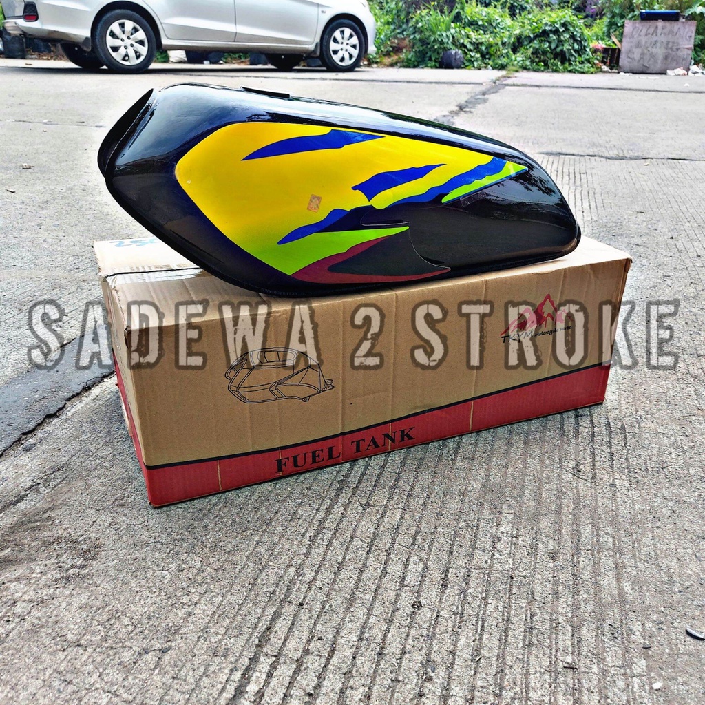 TENGKI RX SPESIAL RX S YT CKD SET SETRIPING LIS BODY YT KUNING LORENG HIJAU