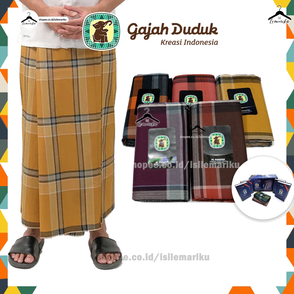 Sarung GAJAH DUDUK 7000 Premium / Sarung Tenun Pria