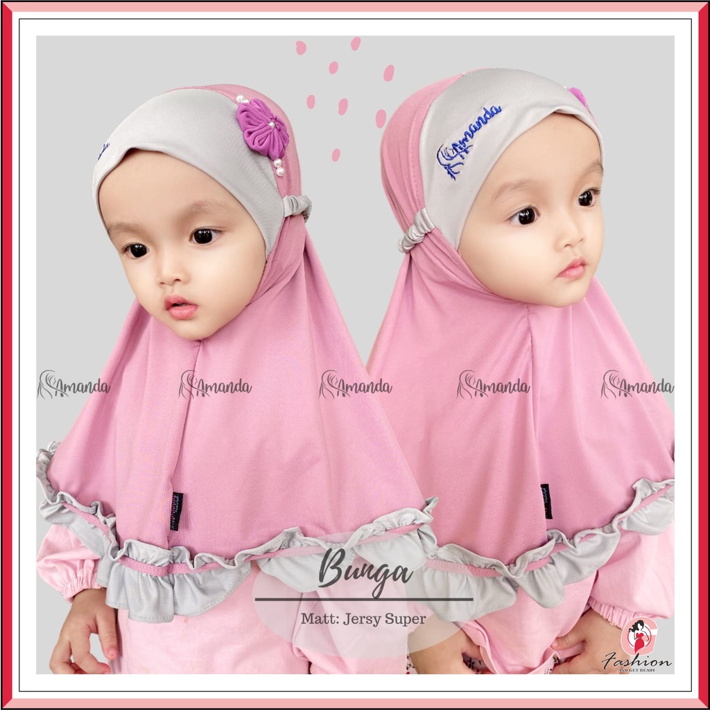 HIJAB AMANDA BUNGA ANAK / HIJAB ANAK 0-2 TAHUN