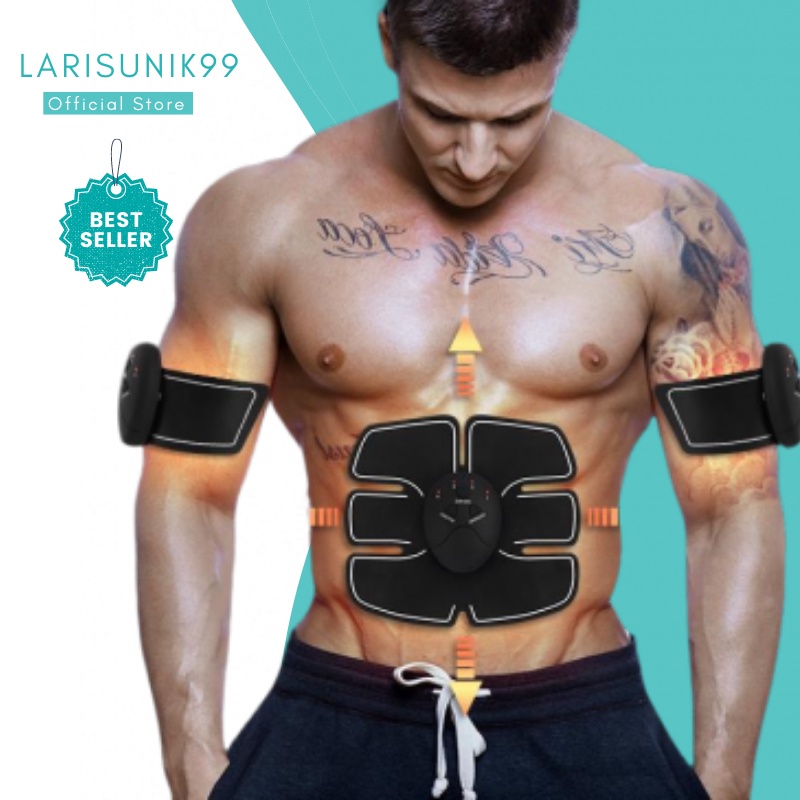 Pembentuk Otot Six Pack Perlengkapan Fitnes Stimulator Muscle Body Six Pack Trainer Abdominal