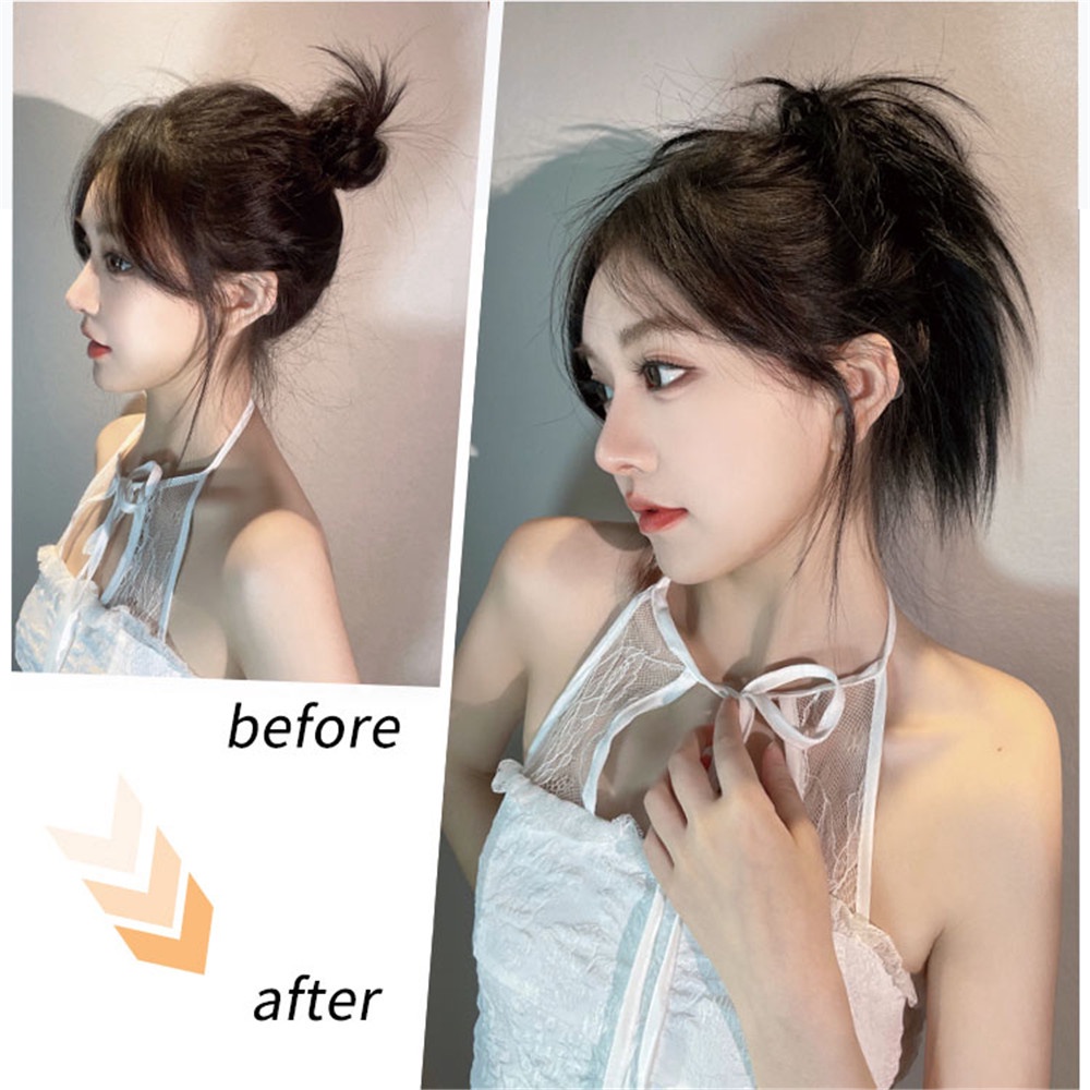 Wig / Rambut Palsu Wanita Model Keriting Fluffy Natural Gaya Punk