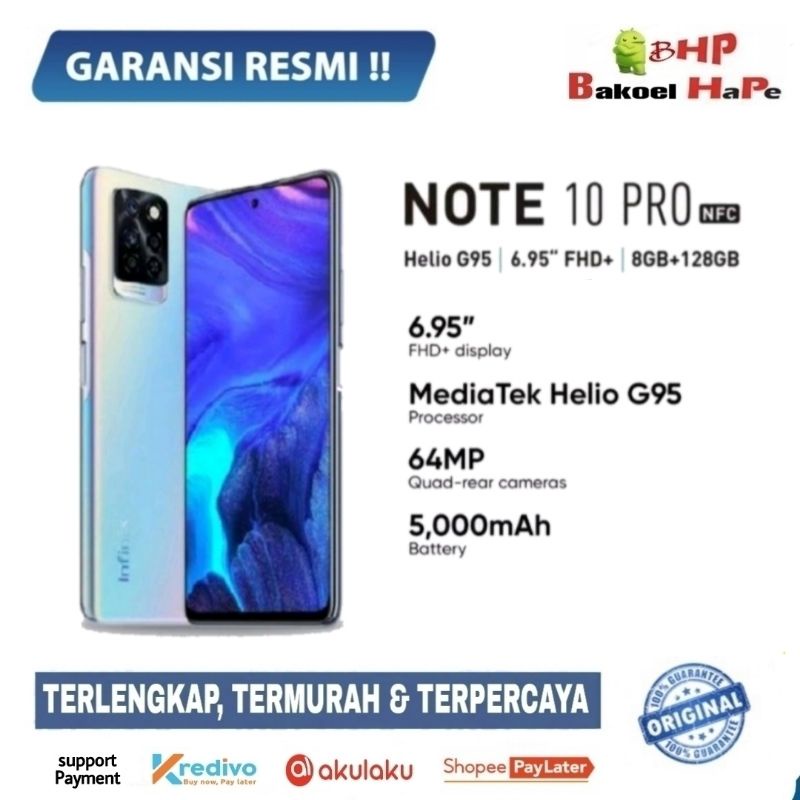 infinix Note 10 Pro Nordic Secret 8/128GB NFC Garansi Resmi