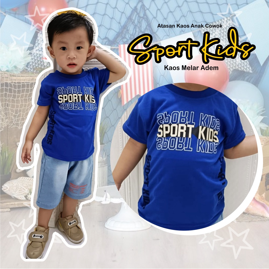 Atasan Kaos Anak Laki-Laki Sport Kids CKids