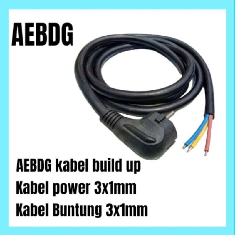 AEBDG KABEL AC POWER BUILT UP kabel power arde model BU build up kabel power 3X1MM/ KABEL BUNTUNG ME
