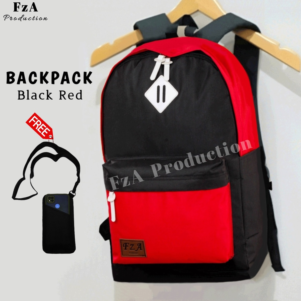 Big Promo..Tas Ransel Distro sekolah kuliah Kerja Pria Wanita Tas Ransel Laptop Original - FzA FREE Sako walet HP