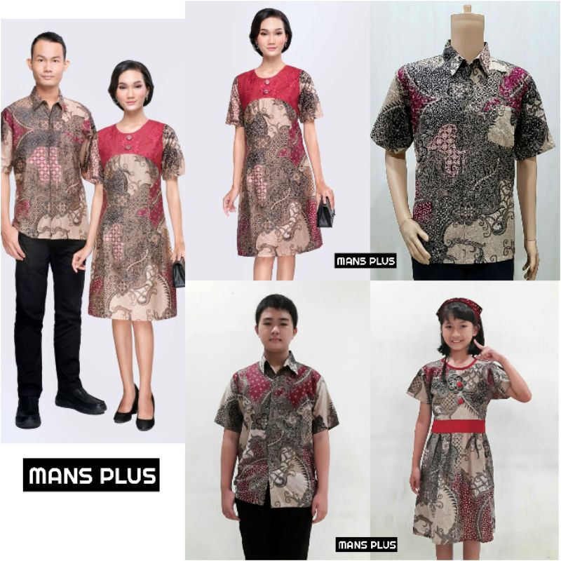 Dress Batik Modern Jumbo 4L-5L Kombinasi Brokat Tunik Batik Big Size XXXL Seragam Batik SKJ