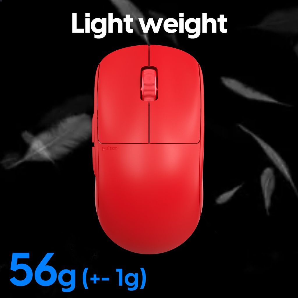 Mouse Pulsar X2 Wireless Red Edition 56g Lightweight | Mouse Gaming