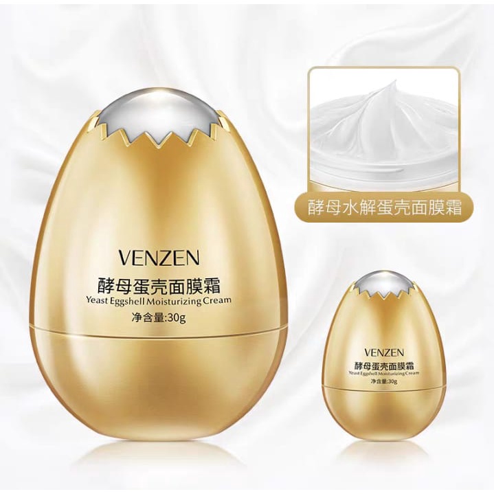 [BPOM] - Veze Masker Telur Krim Yeast Eggshell Moisturizing Cream By AURORA