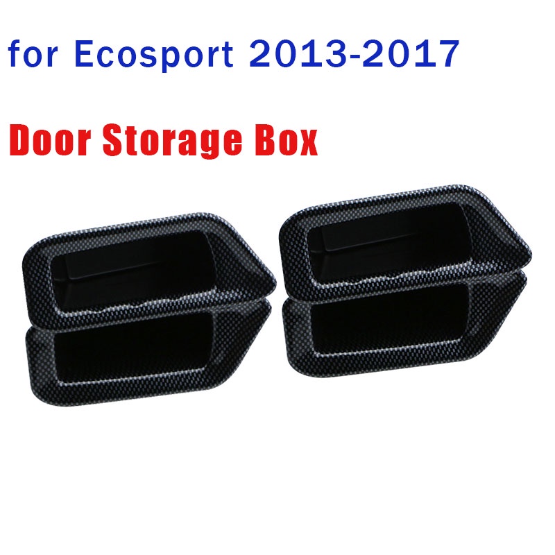 2pcs / set Kotak Penyimpanan Bahan ABS Untuk Ford Ecosport 2013-2017