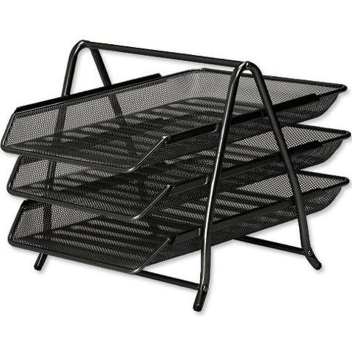

Rak Document Tray/Rak Susun/Letter Tray/Bak Surat Besi 3 Susun Vtec