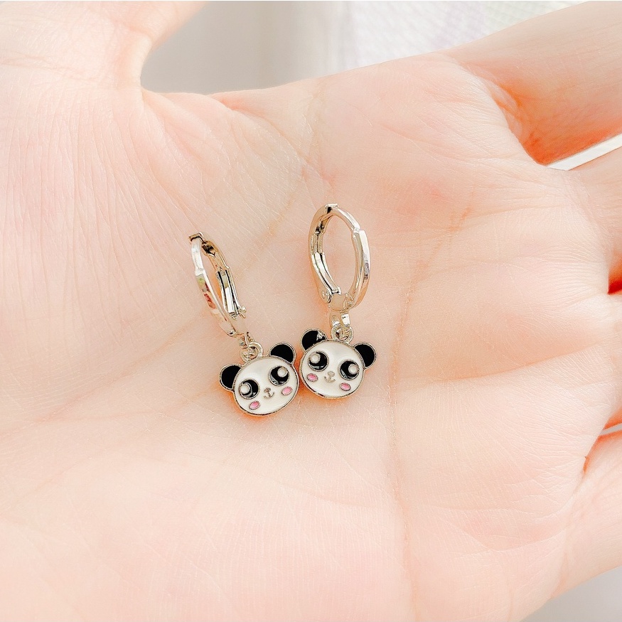 Anting Anak Kepala Panda Silver Xuping