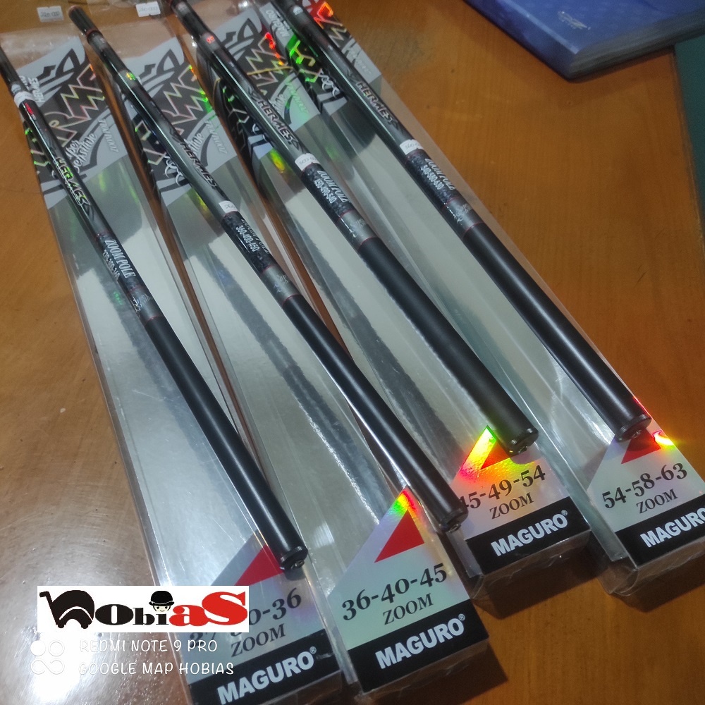 Joran Pancing Tegek Maguro Hermes Zoom Pole Carbon 360. 450. 540. 630