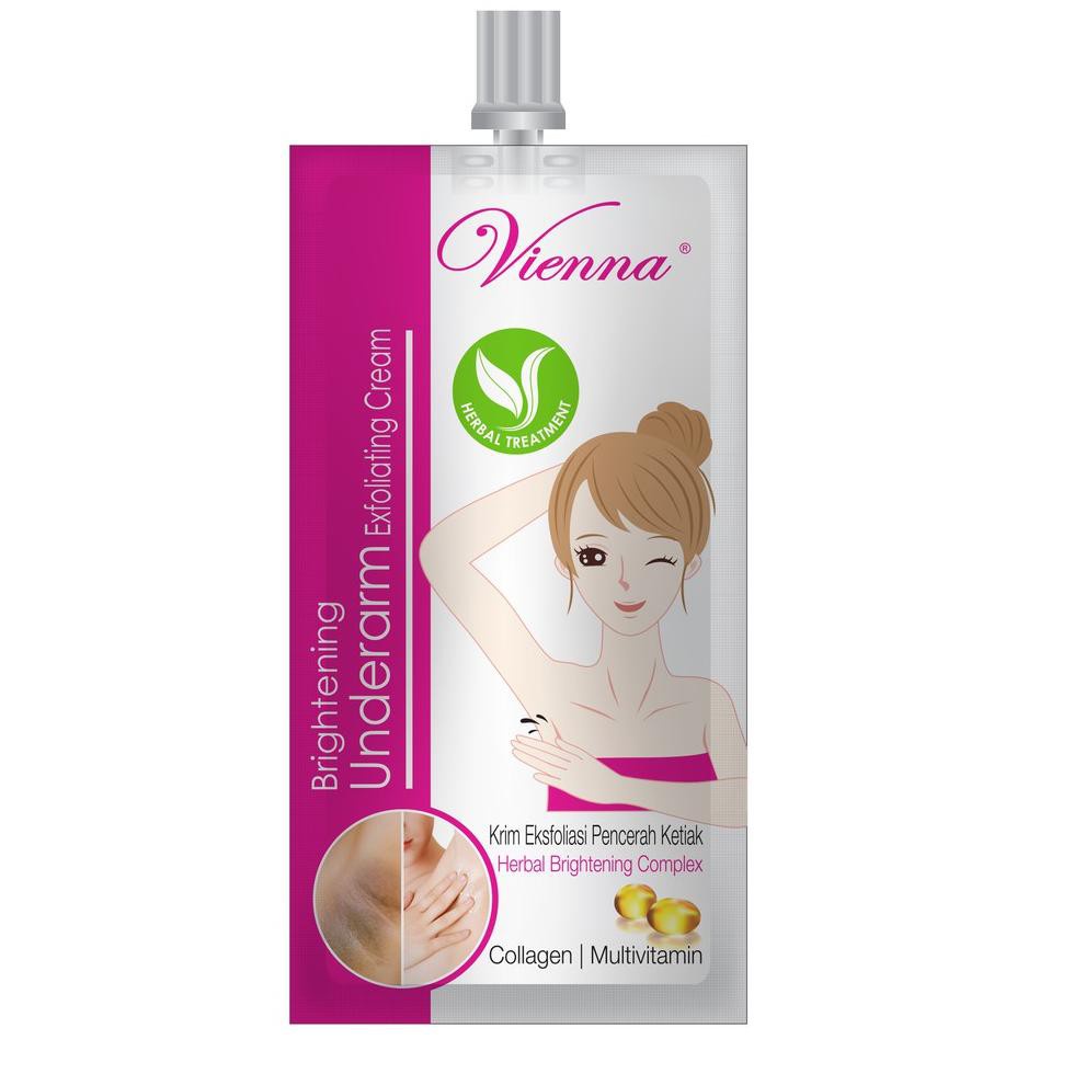 VIENNA Brightening Underarm Treatment 30ml Pemutih Ketiak selangkangan | Exfoliating | Scrub | Cream