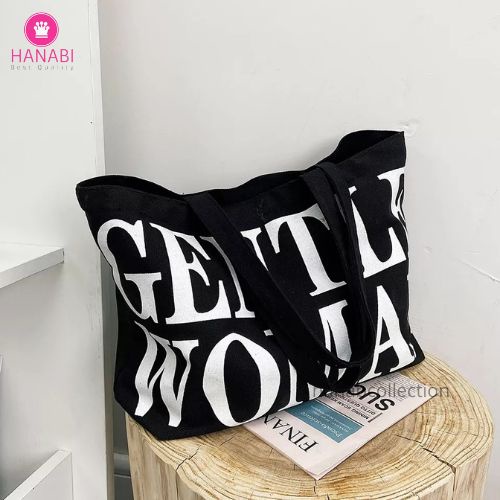 HANABI-tas totebag GENTLE WOMAN tas korea tas wanita tas jalanjalan