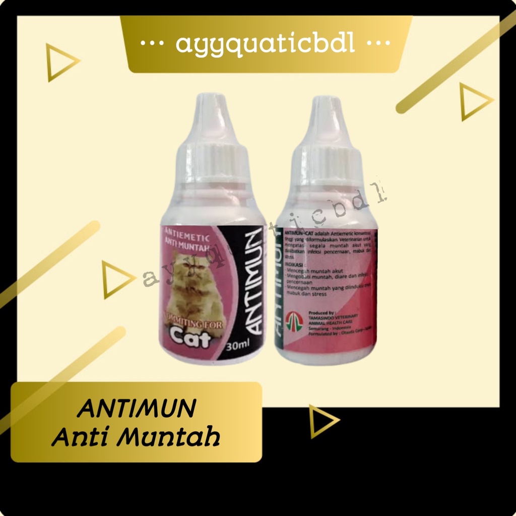 ANTIMUN obat Anti Muntah Kucing dan Anti Stress Kucing