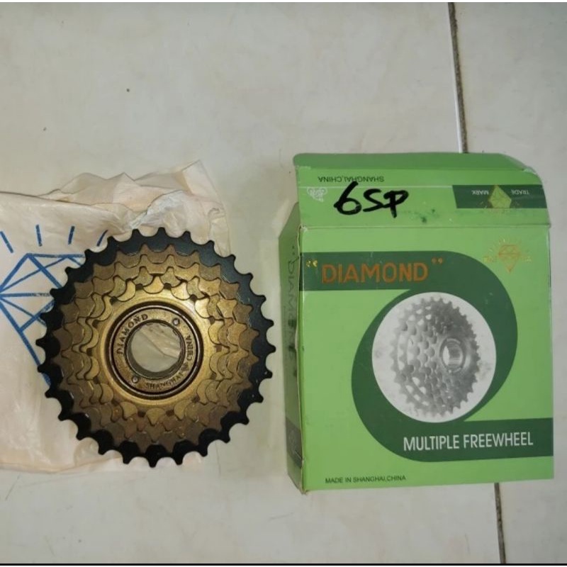 Gear/sprocket sepeda merk diamond 6 speed 16T - 28T