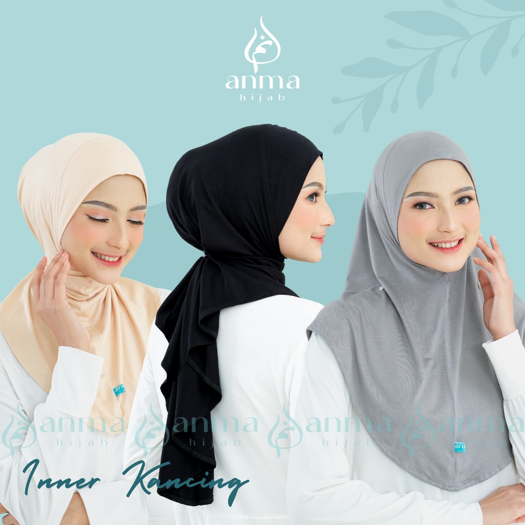 INNER KANCING MUTIARA - PANJANG | INNER HIJAB | INNER ANMAHIJAB