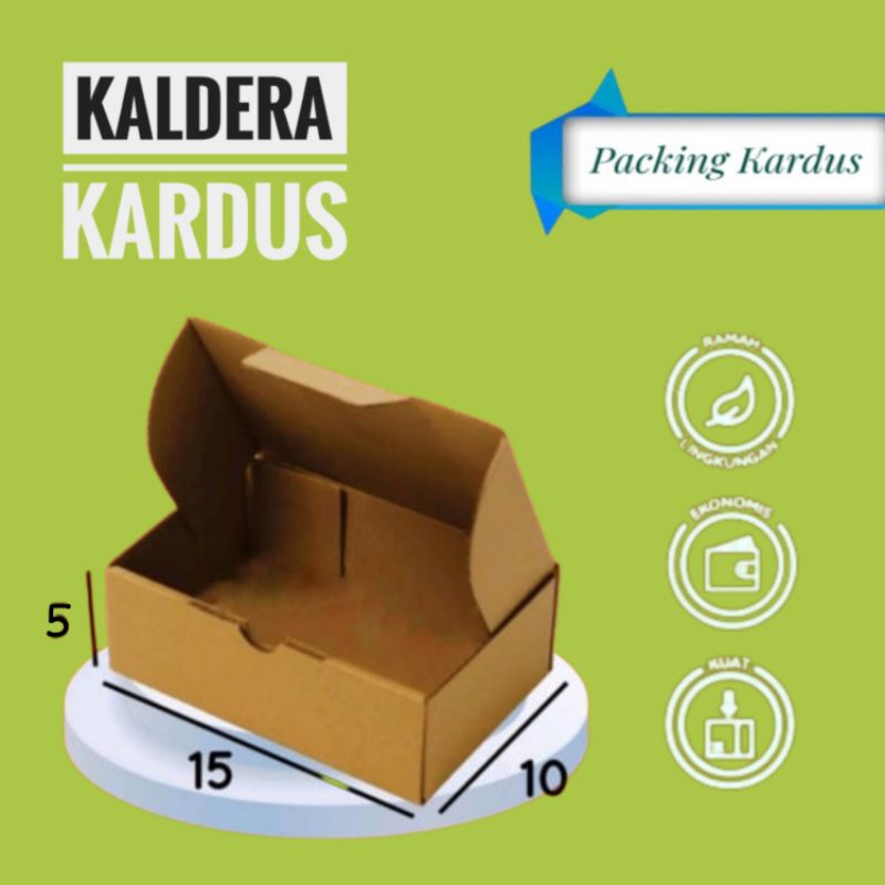 

Kardus Die Cut 15x10x5 - Karton Box Dus Packaging Pizza Hampers Kecil Polos